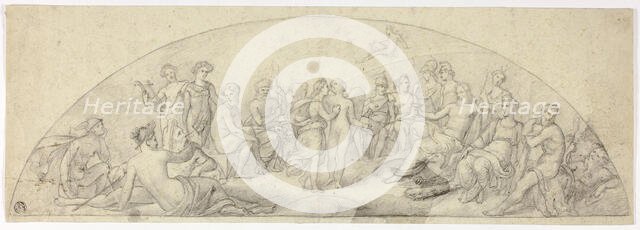 Wedding of Cupid and Psyche on Mount Olympus, c. 1850. Creator: Unknown.