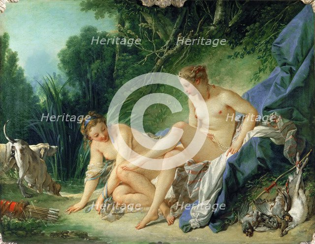 Diana after the Bath. Artist: Boucher, François (1703-1770)
