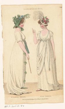 Magazine of Female Fashions of London and Paris, No. 28: London, June 1800: Walking Dress..., 1800. Creator: Unknown.