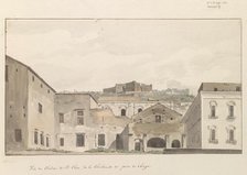 View of Castel Sant'elmo and the monastery from Chiaja, 1778. Creator: Louis Ducros.