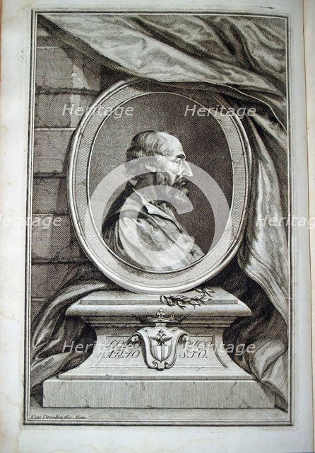 Portrait of Ludovico Ariosto (1474-1533), 1730. Artist: Orsolini, Carlo (1704-1780)