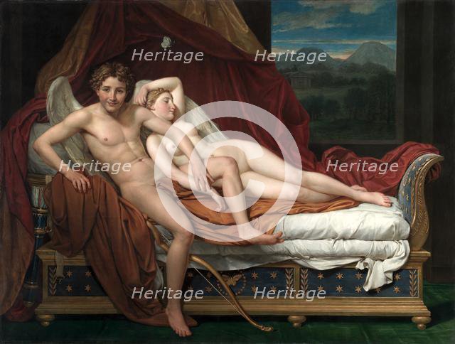 Cupid and Psyche, 1817. Creator: Jacques-Louis David (French, 1748-1825).