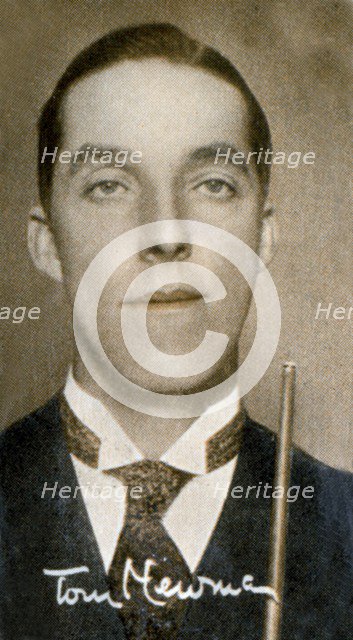Tom Newman, Billiards champion, 1935. Artist: Unknown