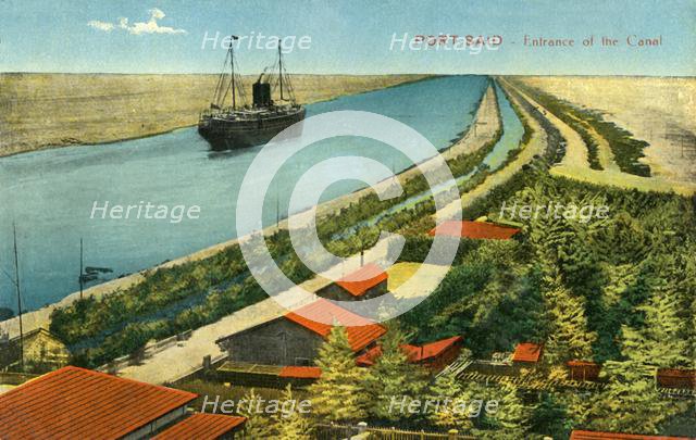 'Port-Said - Entrance of the Canal', c1918-c1939. Creator: Unknown.