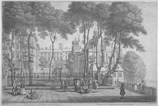 View of Fountain Court, Middle Temple, City of London, 1752. Artist: Henry Fletcher