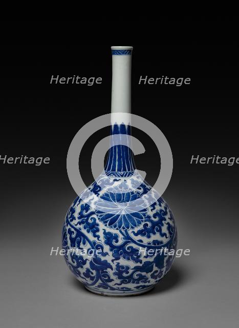 Bottle-shaped Vase, 1662-1722. Creator: Unknown.