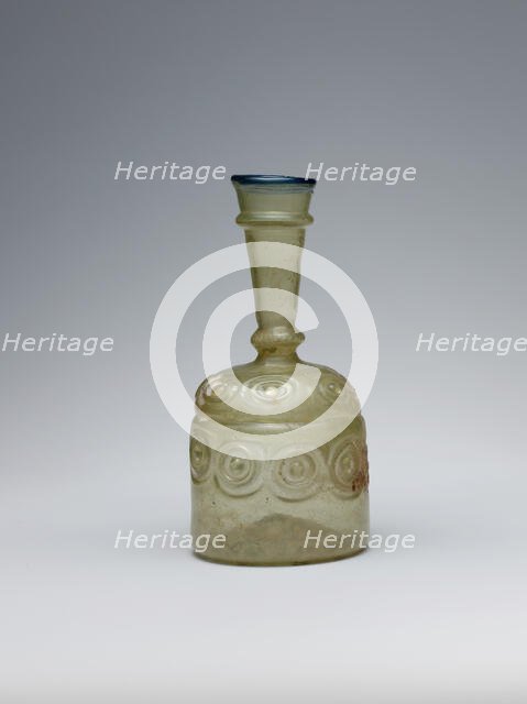 Bottle with Impressed Decorations, probably Iran, 10th-11th century. Creator: Unknown.