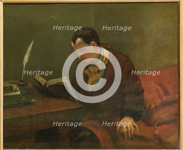 Charles Baudelaire (1821-1867), 1848. Artist: Courbet, Gustave (1819-1877)