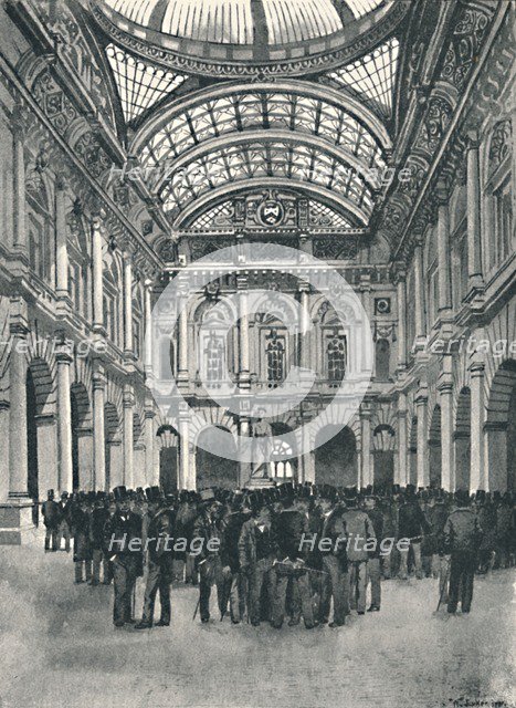 'On Change - Royal Exchange', 1891. Creator: William Luker.