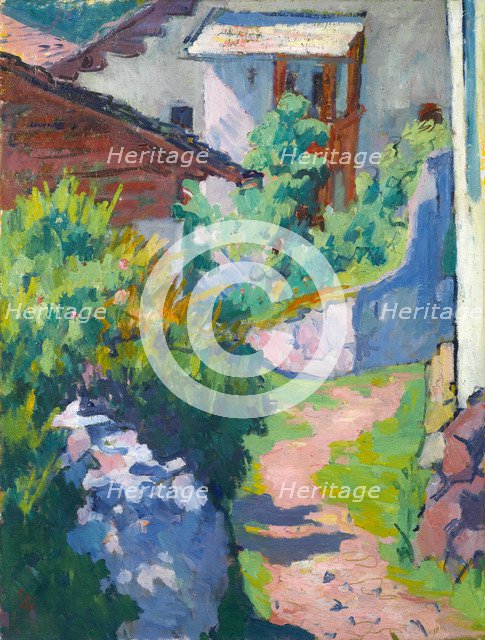 House and way in Capolago, 1921.