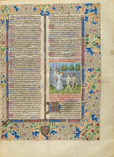 The Expulsion from Paradise; Cité de Dieu, about 1440-1450. Creator: Master of the Oxford Hours.