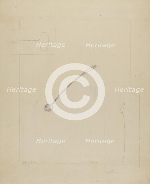 Silver Spoon, 1935/1942. Creator: Frederick Jackson.