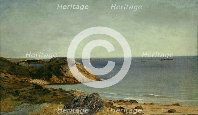 Rocky Coast, c. 1860. Creator: John Frederick Kensett.