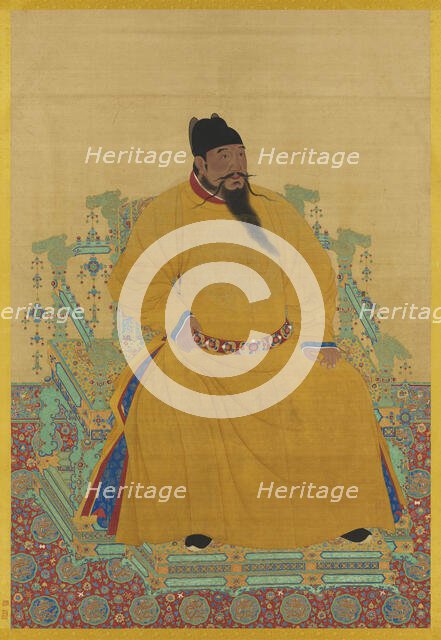 Portrait of the Yongle Emperor (1360-1424). Creator: Chinese Master.