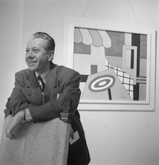 Portrait of George Wettling, New York, N.Y., 1946. Creator: William Paul Gottlieb.