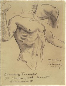 Study of the Resurrection for "Fifteen Mysteries of the Rosary", 1903-1916. Creator: John Singer Sargent.