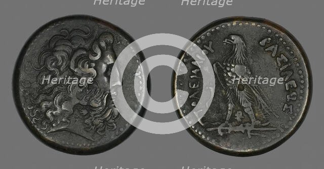 Coin Depicting the God Zeus, 247-222 BCE, issued by Ptolemy III. Creator: Unknown.