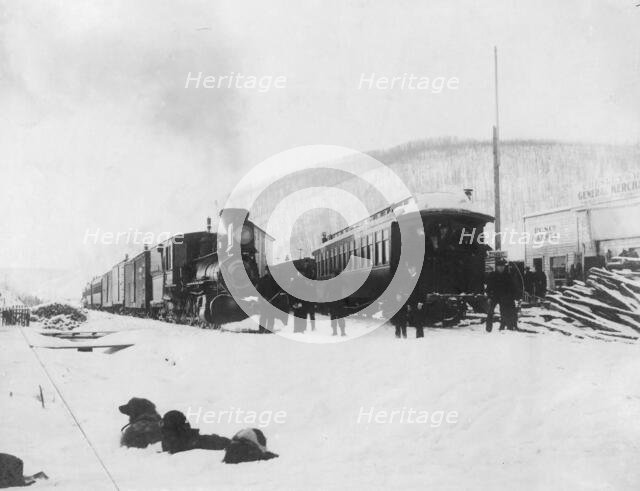 Trains at Fox Station, 1916. Creator: Unknown.