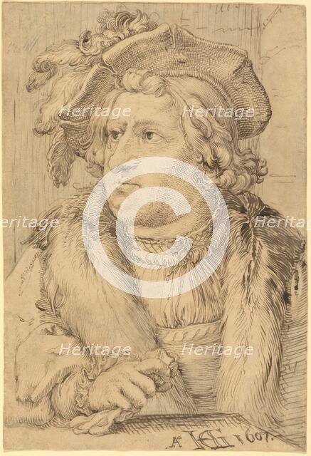 Portrait of a Man, 1607. Creator: Hendrik Goltzius.