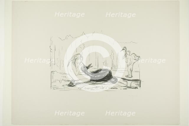 Omega and the Deer, 1908/09. Creator: Edvard Munch.