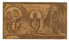 Te atua (The God), from the Noa Noa Suite, 1893/94. Creator: Paul Gauguin.