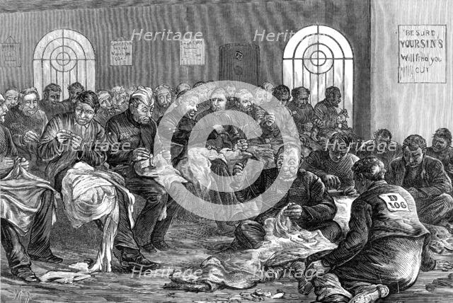 Sketches in the Clerkenwell House of Correction: the needle-room, 1874. Creator: Unknown.