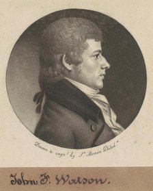 John Fanning Watson, 1800. Creator: Charles Balthazar Julien Févret de Saint-Mémin.