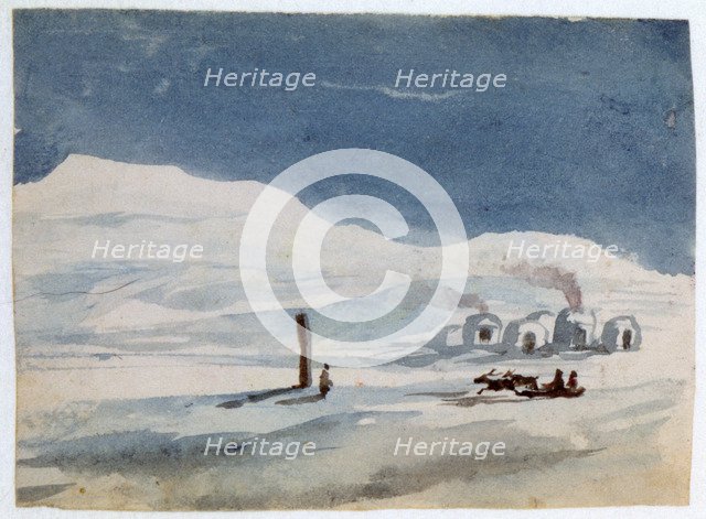 'Igloos and Eskimos', 1820-1876. Artist: George Sand