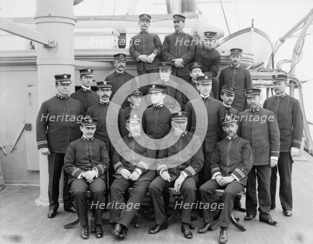 U.S.S. Buffalo officers, between 1898 and 1901. Creator: Unknown.