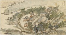 'The Five Deer Hermitage', early 17th century. Artist: Li Shida