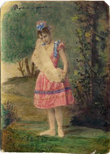 Portrait of the ballerina Pierina Legnani, Early 1890s. Creator: Anonymous.