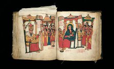 Bound Manuscript: The Miracles of Mary (Te'amire Maryam), Ethiopia, Late 17th century. Creator: Unknown.