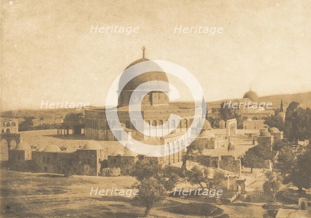 La Mosquée d'Omar, à Jérusalem, August 1850. Creator: Maxime du Camp.