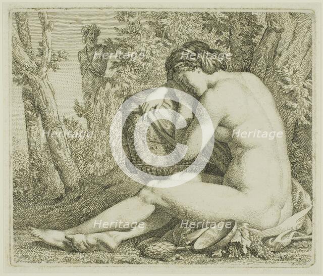 Resting Bacchante, c. 1790. Creator: Johann August Nahl the younger.