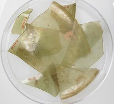 Glass Fragments from a Vessel, Coptic, 4th-early 5th century. Creator: Unknown.