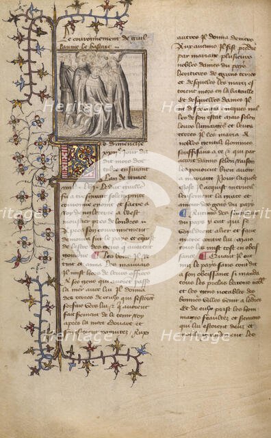 The Coronation of William I; Chronique de Normandie, about 1400-1415. Creator: Unknown.