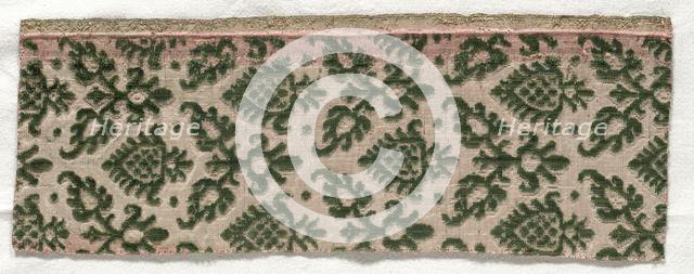 Velvet Fragment, 1500s. Creator: Unknown.