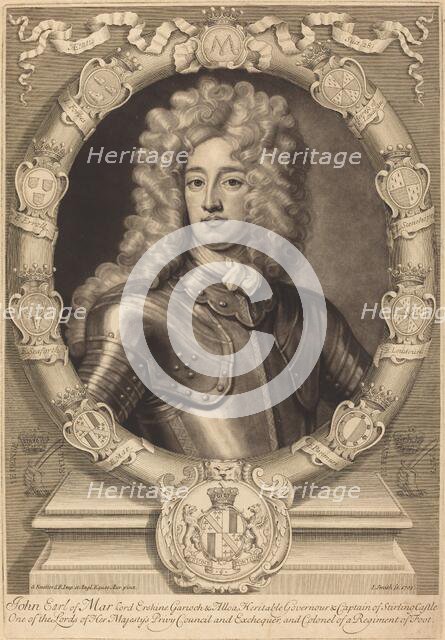 John, Earl of Mar, Lord Erskine, 1703. Creator: John Smith.