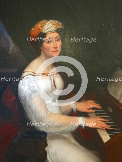 Portrait of Maria Szymanowska (1789-1831), c1825. Creator: Kokular, Alexander (1793-1846).