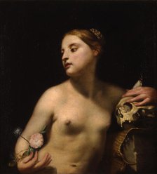 Allegory of Vanity and Penitence, Mid of 17th cen. Creator: Canlassi (Called Cagnacci), Guido (Guidobaldo) (1601-1663).