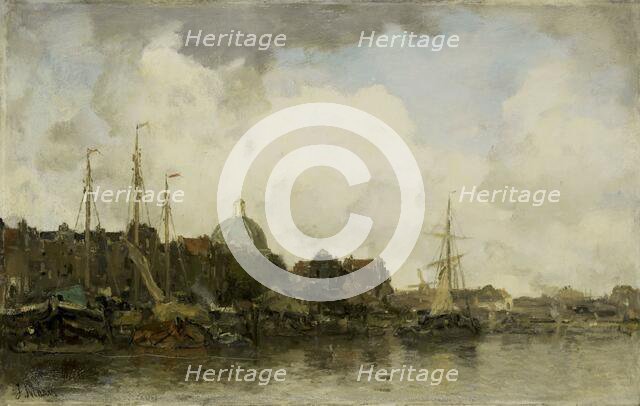 Townscape with a Domed Church, c.1872-c.1875. Creator: Jacob Henricus Maris.