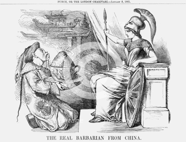 'The Real Barbarian from China', 1861. Artist: Unknown