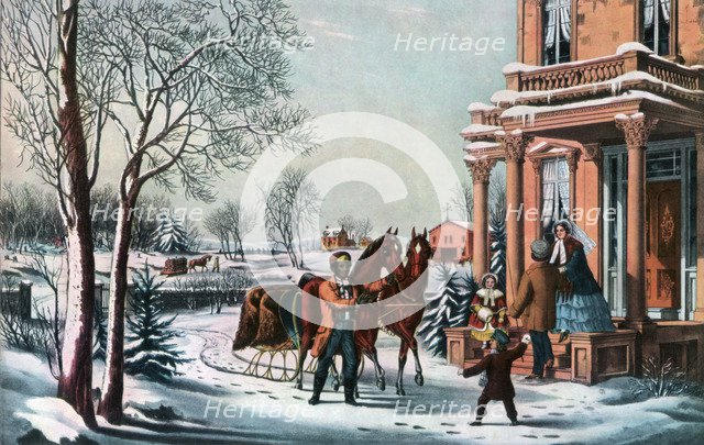 'American Country Life', 1855.Artist: Currier and Ives