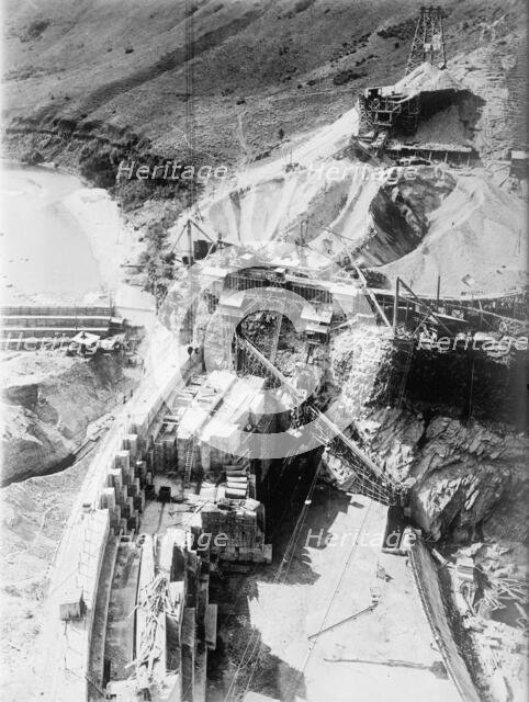 Boise Project - Reclamation Service, U.S. Arrowcock [sic] Dam, 1920. Creator: Harris & Ewing.