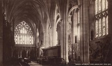 Choir Looking East, Bristol Cathedral, between 1870 and 1880. Creator: George Washington Wilson.
