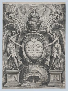 Frontispiece for 'Angélique des excellences de l'âme', 1626. Creator: Charles Audran.