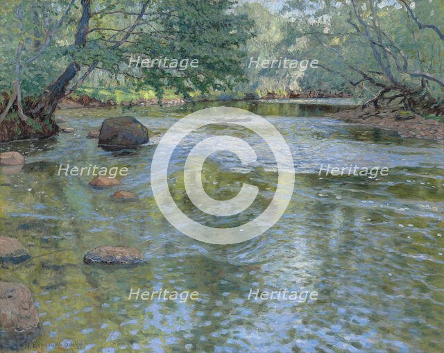 The river, 1932. Creator: Bogdanov-Belsky, Nikolai Petrovich (1868-1945).