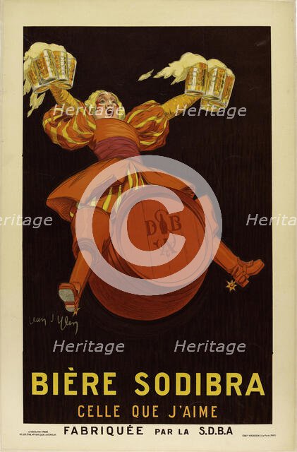Bière Sodibra, 1920s. Creator: D'Ylen, Jean (1886-1938).