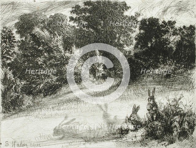 Combe Bottom, 1860. Creator: Francis Seymour Haden.