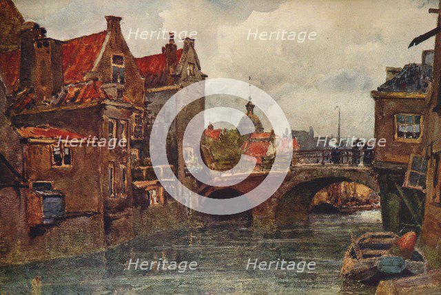'An Old Dutch Waterway', c1915. Artist: Wilfrid Williams Ball.